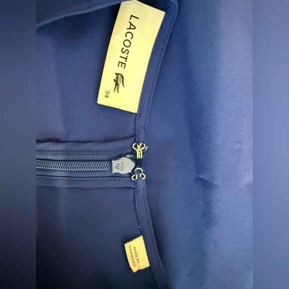 Lacoste Elasticized Waist Open Back Tank Top Dress size 34 - Picture 7 of 7